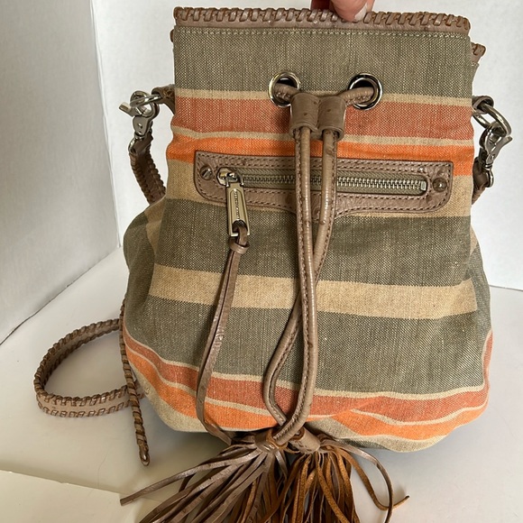 Rebecca Minkoff Handbags - Rebecca Minkoff Desert Stripe Drawstring Bucket Bag